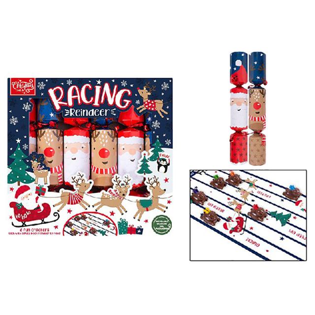 Rsw - Racing Reindeer Crackers - 6pcs - 12-Inch