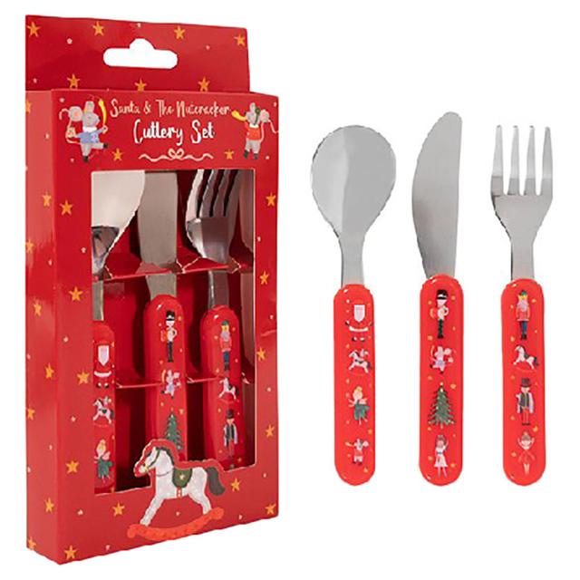 Rsw - Santa & The Nutcracker Kids Cutlery Set - 2pcs