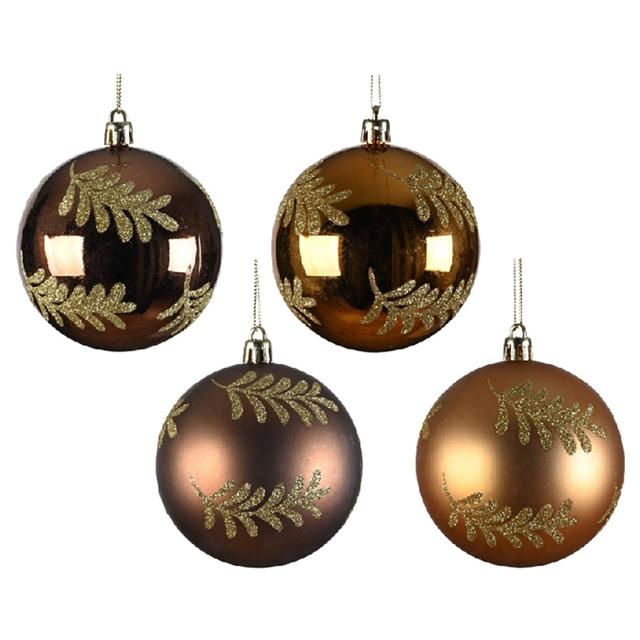 Kaemingk - Bauble On Wire Shatterproof - 8 cm - Style May Vary