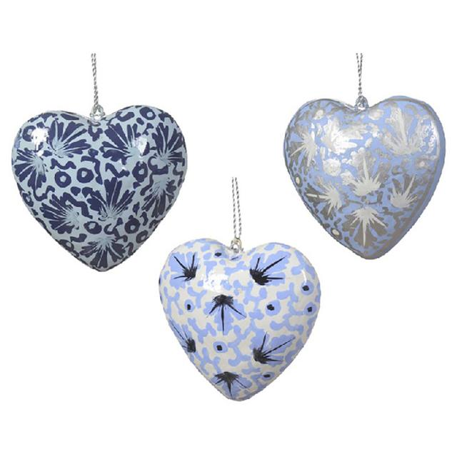 Kaemingk - Hanger Paper Handpainted Heart - Style May Vary