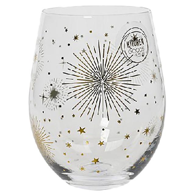 Kaemingk - Drink Glass w/ Golden Star & Dessin Decal Paper