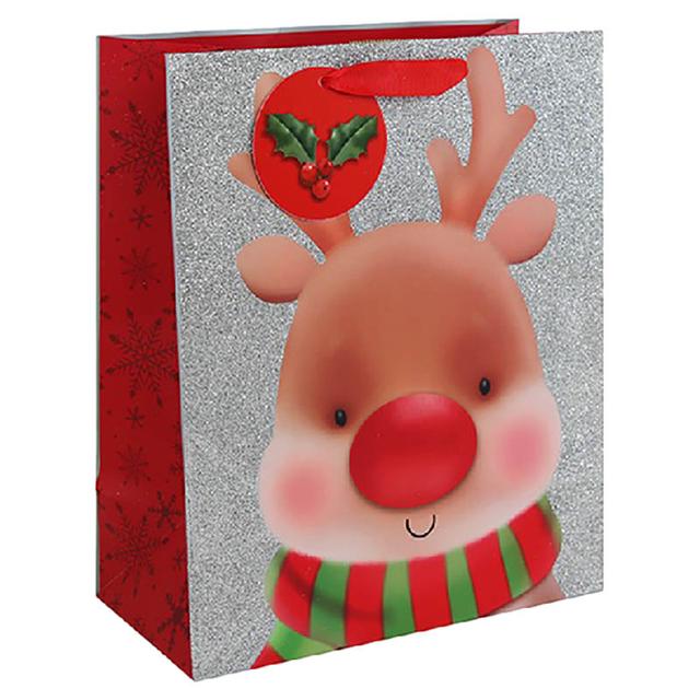 Eurowrap - Reindeer Gift Bags Juvenile - L