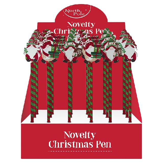 North Pole - Novelty Xmas Gonk Pens - Style May Vary