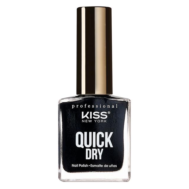 Kiss - Quick Dry Nail Polish - Black