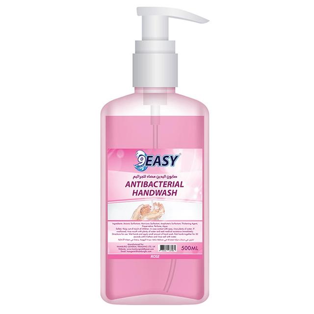 9EASY - Antibacterial Hand Wash Rose 500ml