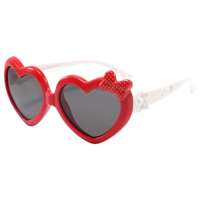 Xpi - Candy Heart Kids Polarized Sunglasses - Cherry Red