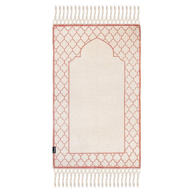 Khamsa - Arabic Style Zahri Prayer Mat For Children 100% Cotton - Pink