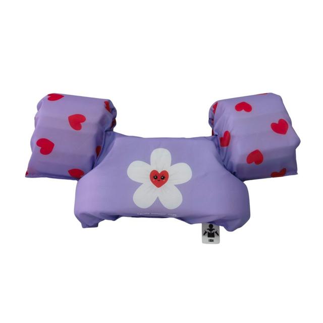 Swim Essentials - Flower Heart Puddle Jumper - Lila