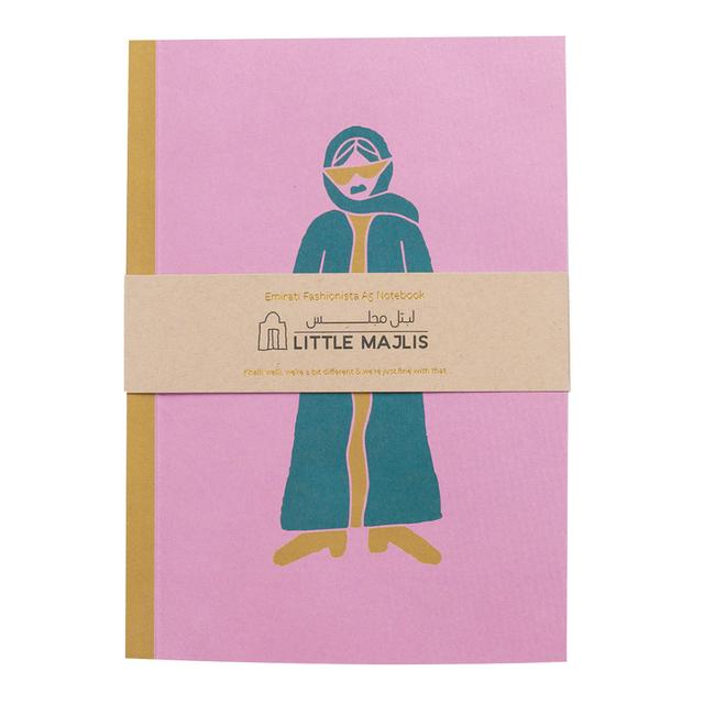 Little Majlis - A5 Notebook - Emirati Fashionista - 120 Sheets