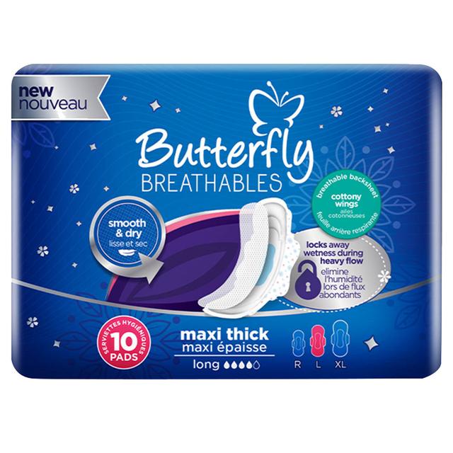 Butterfly - Maxi Smooth And Dry Pads Large - 10pcs