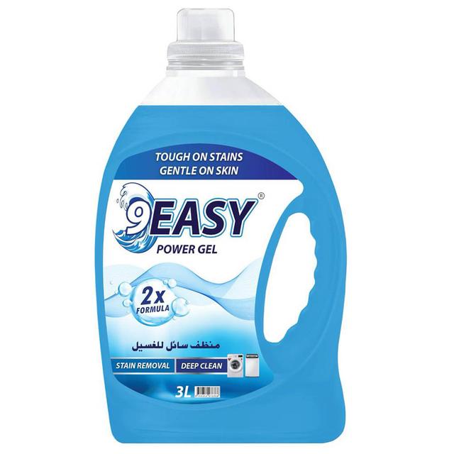 9Easy - Power Gel Laundry Liquid - Blue - 3 L