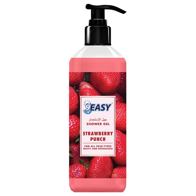 9Easy - Shower Gel - Strawberry Punch - 1 L