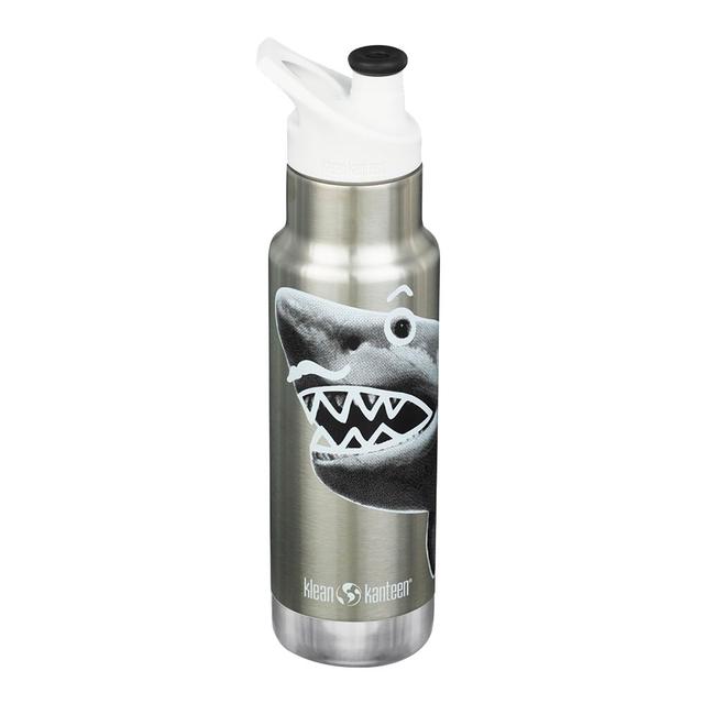 Klean Kanteen - Insulated Kid Classic Narrow Bottle With Sport Cap - Mr Shark - 355ml