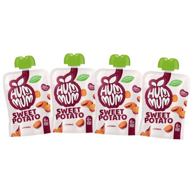 Hummum - Baby Puree Pouches - Sweet Potato - Pack of 4 - 100 gm