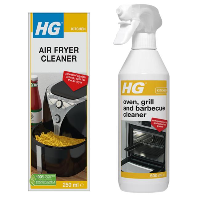 HG - Air Fryer Cleaner - 250ml w/ Oven Grill & Barbecue Cleaner - 500ml