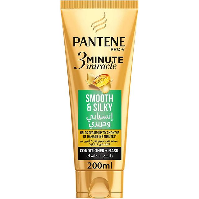 Pantene - Pro-V 3 Minute Miracle Smooth and Silky Conditioner + Mask 200 ml