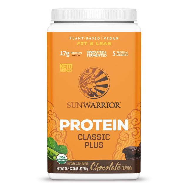 Sunwarrior - Classic Plus Fit & Lean Organic Protein Powder - Chocolate - 750G