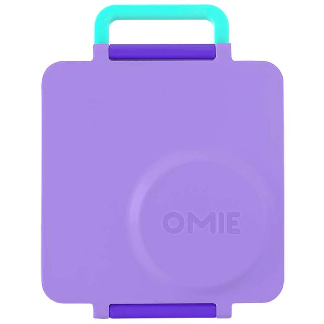 OmieLife 2nd Gen OmieBox Kids Bento Box with Insulated Thermos-Purple