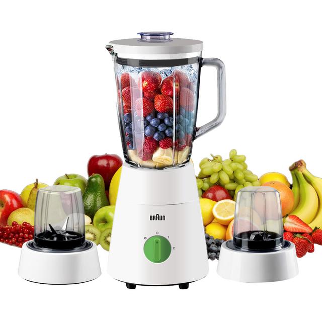 Braun - PowerBlend 1 Jug Blender - White - 1.5 L