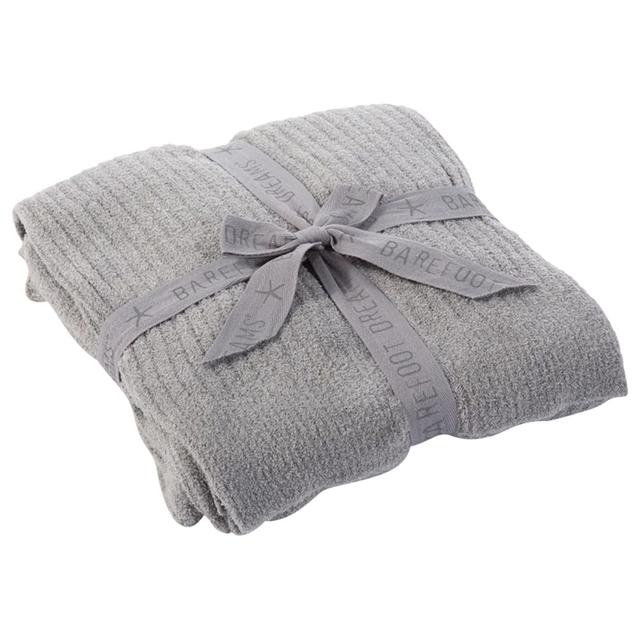 Barefoot Dreams - Cozychic Lite Ribbed Throw Blanket - Pewter