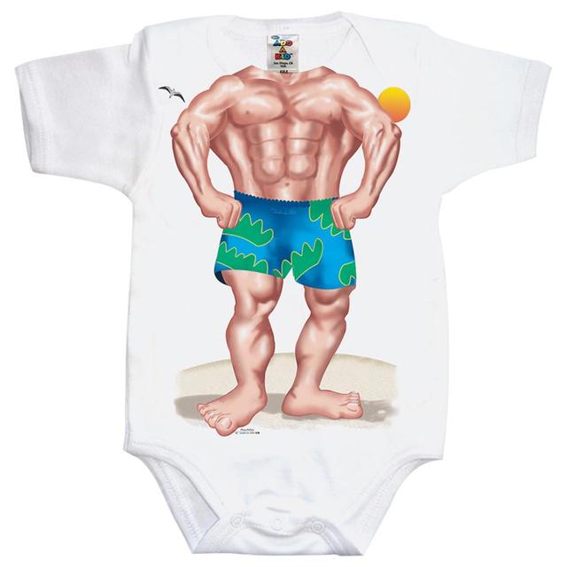 Just Add A Kid - Muscle Boy Printed Romper