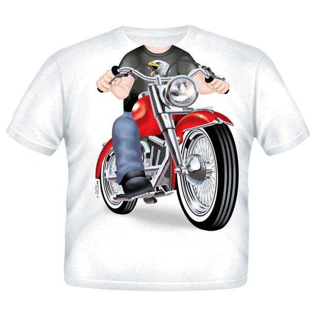 Just Add A Kid - Biker Fat Boy Printed T- Shirt