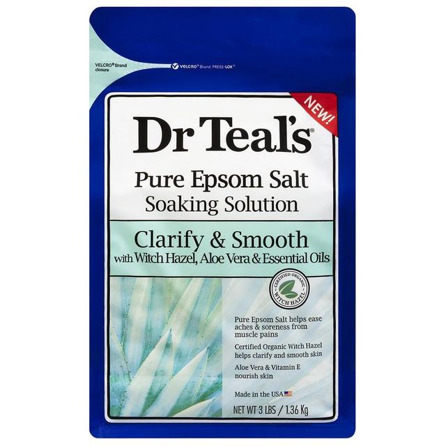 Dr Teal's - Epsom Bath Salt Witch Hazel & Aloe Vera - 1.36Kg