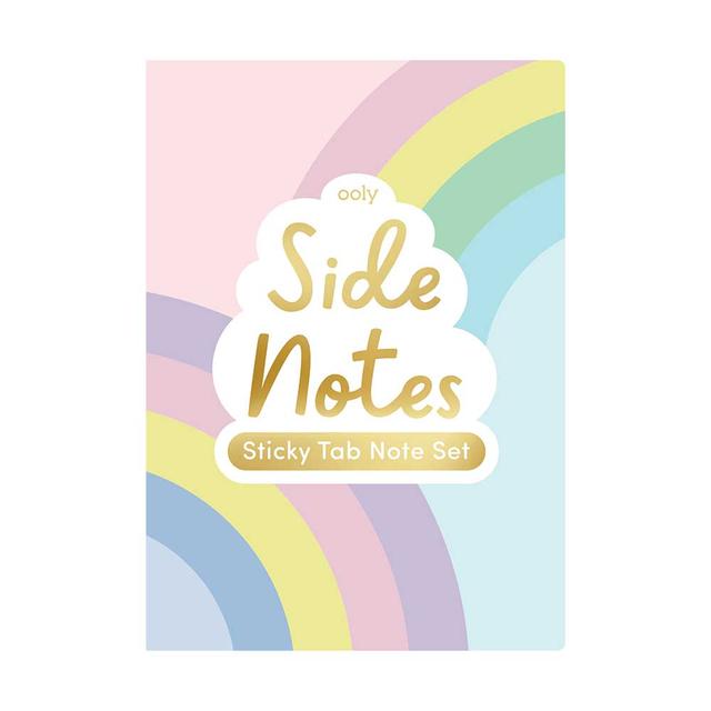 Ooly - Side Notes Sticky Tab Notes Set - Pastel Rainbows