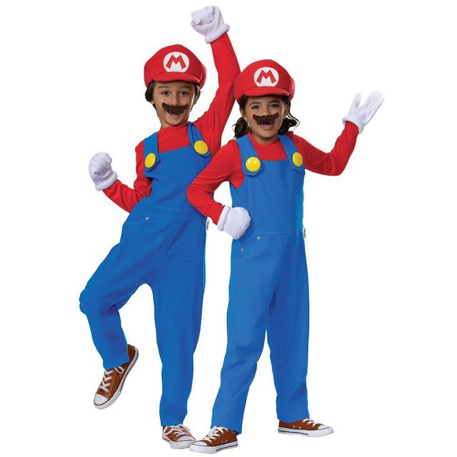 Party Centre - Mario Costume For Kids - 7-8Y