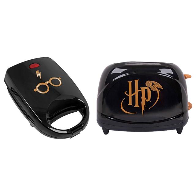 Uncanny Brands - Harry Potter Toaster & Sandwich Maker - Black