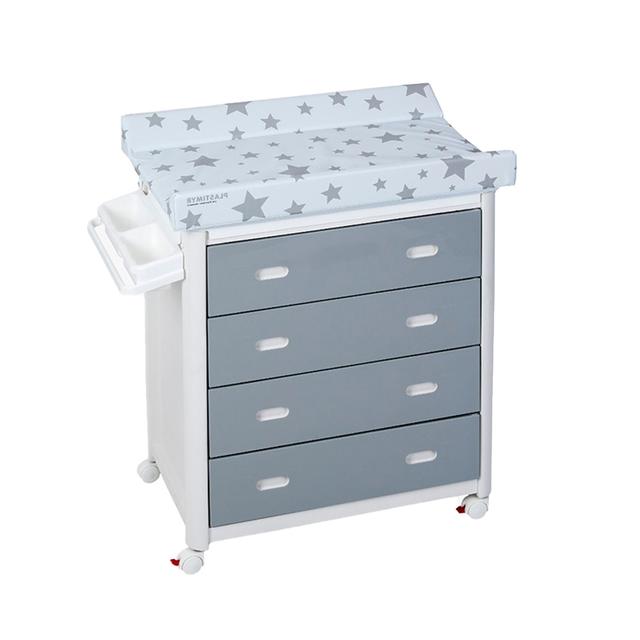 Plastimyr - Mob Baby Bathtub With Grey Drawers - Estrellas