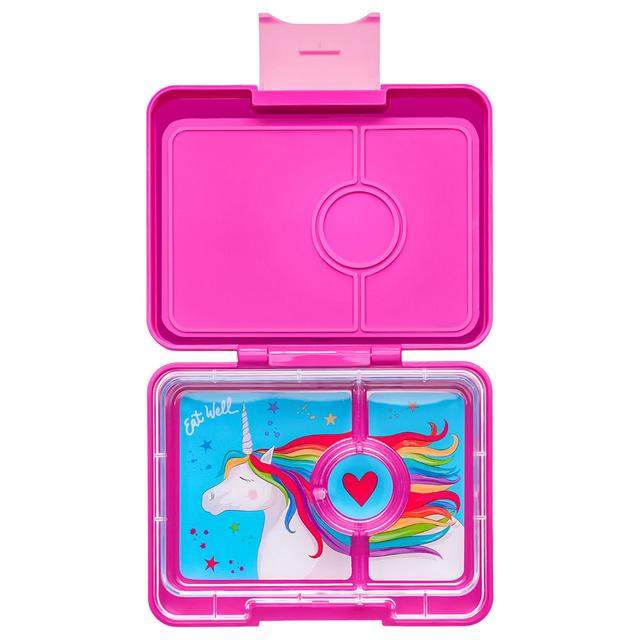 Yumbox - Unicorn 3 Compartments Snack Box - Malibu Purple