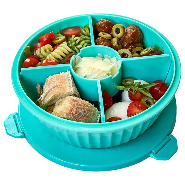 Yumbox - 4 Part Divider Poke Bowls - Paradise Aqua