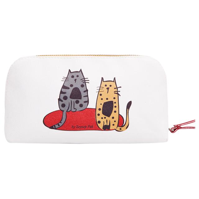 Biggdesign - Cats Travel Cosmetic Bag - 6 x 4 x 3-Inch