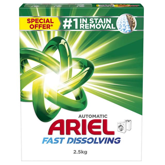 Ariel - Automatic Fast Dissolving Laundry Detergent Powder - 2.5 Kg