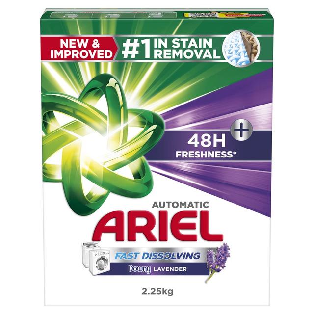 Ariel - Fast Dissolving Laundry Detergent Powder - Lavender - 2.25 Kg