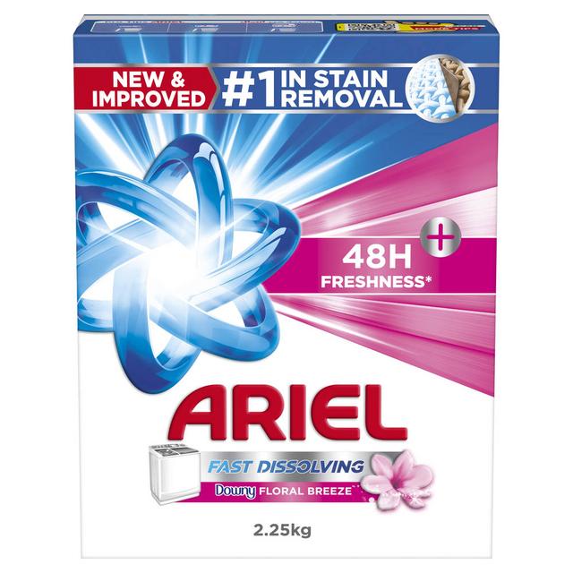 Ariel - Fast Dissolving Laundry Powder - Floral Breeze - 2.25 Kg