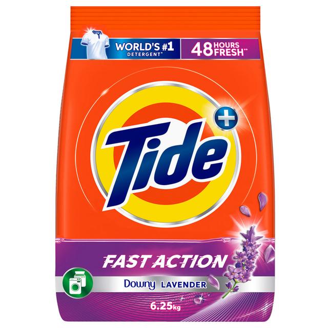 Tide - Fast Action Laundry Detergent Powder - Lavender - 6.25 Kg