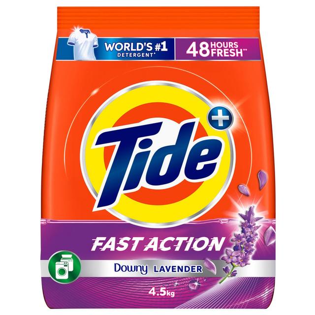 Tide - Fast Action Laundry Detergent Powder - Lavender - 4.5 Kg