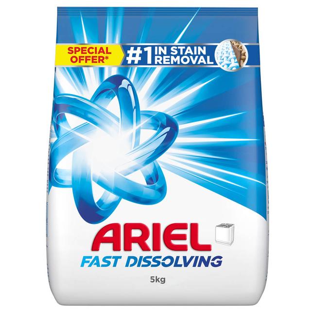 Ariel - Fast Dissolving Laundry Detergent Powder - 5 Kg