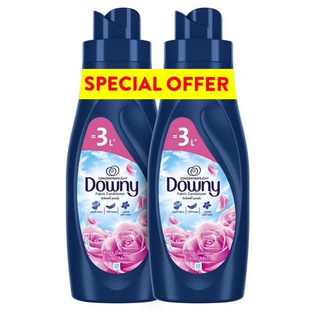 Downy - Concentrate Fabric Conditioner - Rose Garden - 1 L - Pack of 2