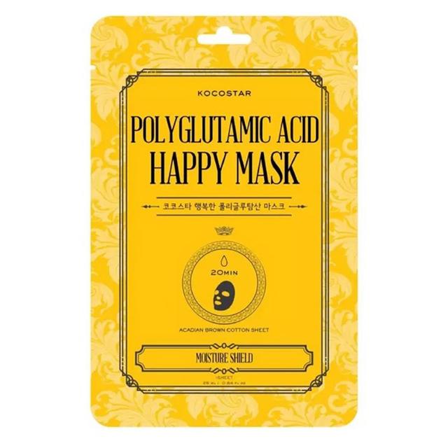 Kocostar - Polyglutamic Acid Happy Mask Facial Sheet - 23 ml