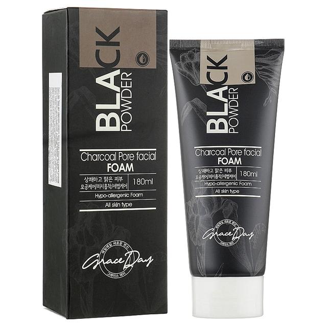 Grace Day - Black Powder Charcoal Pore Facial Foam - 180ml