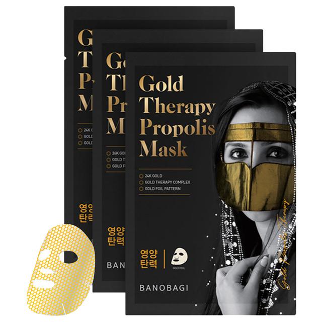 Banobagi - Gold Therapy Propolis Mask - 30ml - 3pcs