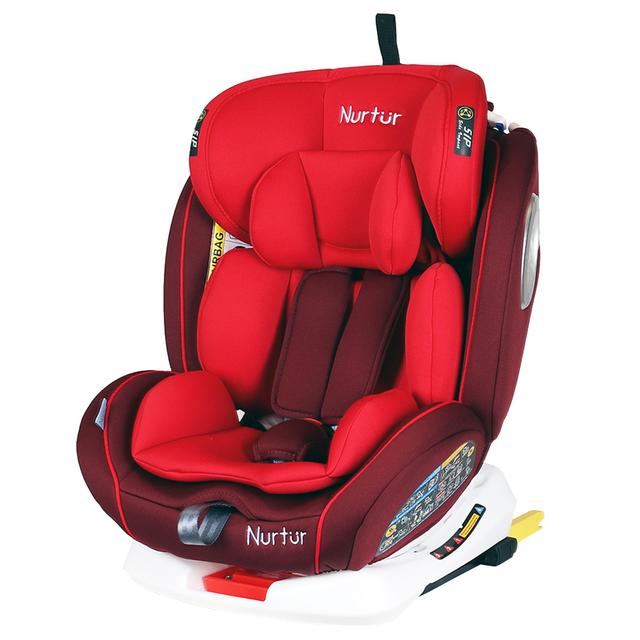 Nurtur - 4-In-1 Ultra Baby Car Seat Isofix 9 With Isofix And Canopy - Red