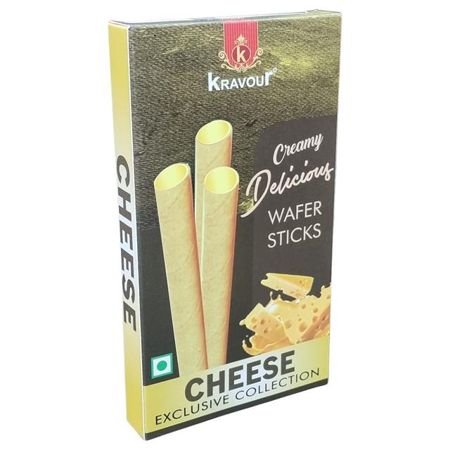 Kravour - Wafer Rolls - Cheese - 75g