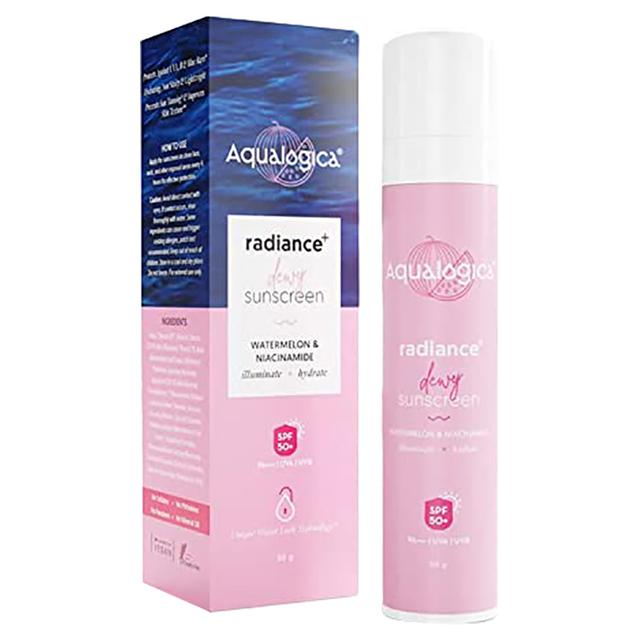 Aqualogica - Radiance+ Dewy Sunscreen Cream w/ Watermelon & Niacinamide - 50g