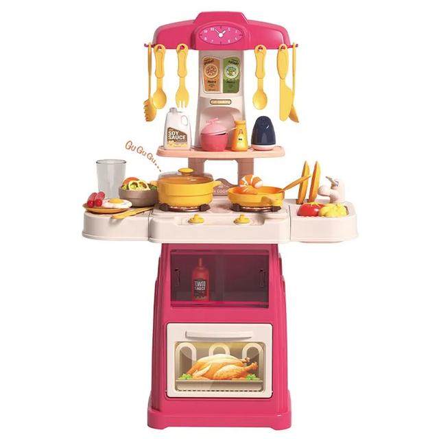 Little Angel - Kid's Kitchen w/ Light & Sound Toys Playset - 44pcs