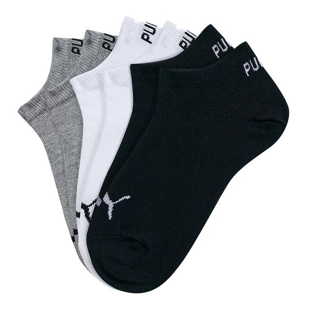 Puma - 3pc-Set - Kids Invisible Socks - Grey/White/Black