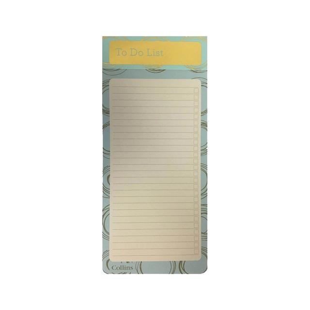 Collins - Oslo To Do List Notepad With Magnetic Strip - Teal